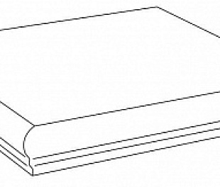 620070000056 Ступень LAND WHITE SCALINO ANGOLARE 31,5x31,5 см