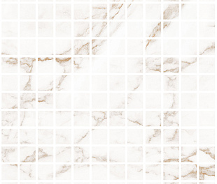 Керамогранит Blanc Statuario Gold Mosaic 25 30x30