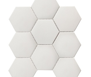 Кер. мозаика Hexagon big White Antislip (JFQ51011) 256х295х6