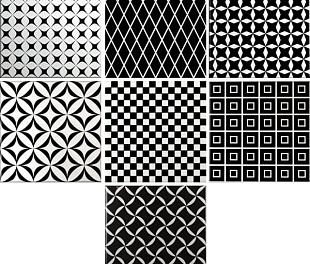 20*20 Decor Black&White Mix 9 mm декоративная керамическая плитка
