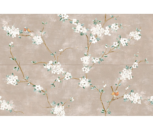 RC5M Mixed Rosa Decoro Fiori di Pesco Rett. 40x120 (A+B)