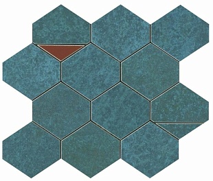 Blaze Verdigris Mosaico Nest (9BNV) 29,4x25,8