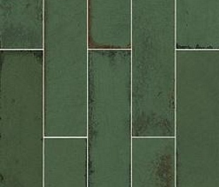 Плитка из керамогранита глянцевая APE Murus 7x28 зеленый