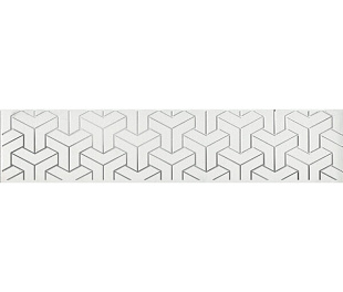 AD\A569\6397 бордюр Ломбардиа белый 25x5,4 (30шт)