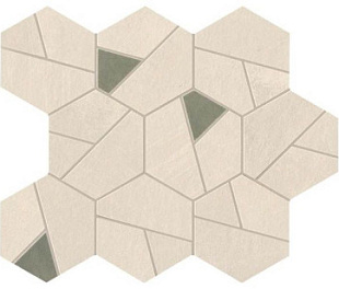 A0QN Мозаика BOOST PRO IVORY MOSAICO HEX OLIVE 25x28,5 см