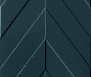4D Chevron Deep Blue Matt Rett 40х80