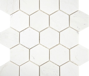 Мозаика Hexagon VMwP 64X74 (305X305X8), натур. мрамор