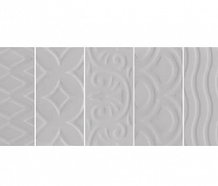 Керамическая плитка для стен Kerama Marazzi Авеллино 7.4x15 серый (16018)