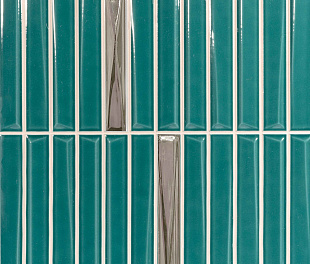 Декор Monopole Decor Melody Turquoise Silver 20x20