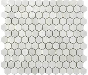 Мозаика Hexagon VMwP 23X23 (305X265X8), натур. мрамор