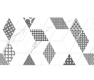 TP3628H2 Плитка настенная Дамон Декор Ромбы 30*60см 1,8м2