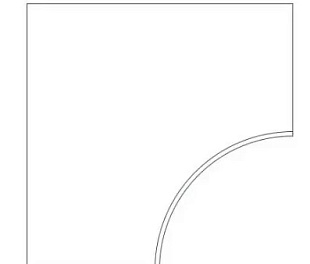 620090000945 Спецэлемент RIVE DOLCE RIVA BORDO CURVILINEO ROUND 30 60x60 см