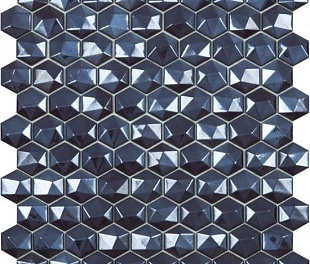 Мозаика Hex Diamond  374D Синий (на сетке) (0,087м2)