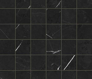 610110001055 Мозаика FORTE DEI MARMI ELEGANT BLACK MOSAIC LAP 30x30 см