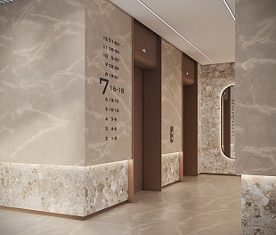 Керамогранит Soft Beige Stone Satin Carving