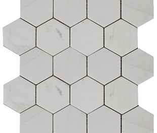 Мозаика Hexagon Mw Tumbled 74x74 (270X305X9), натур. мрамор