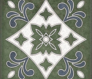 Керамическая плитка Плитка SMALTO DECOR 3 VERDE 15*15