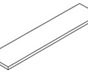 620070002693 Ступень угловая правая FORTE DEI MARMI QUARK SAHARA BLANC SCAL ANG DX CER 33x120 см