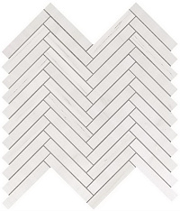 Marvel Bianco Dolomite Herringbone Wall (9SHD) 30,5X30