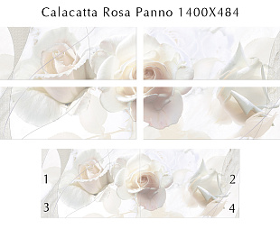 Calacatta Rosa (Комп 4 Шт) 48.4x140